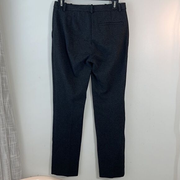 EUC Theory Charcoal Gray Knit Wool Dress Slim Pants 0 - Picture 4 of 8